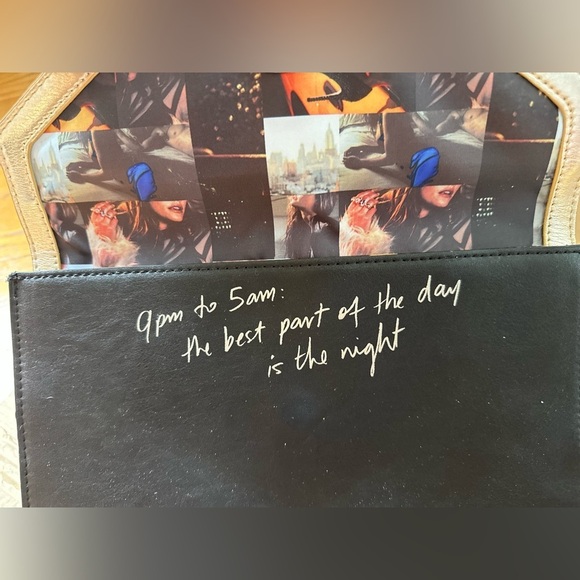 VTG 90s Bebe Signature Clutch Purse Handbag Black Gold Tone Two Compartments. - Picture 7 of 12